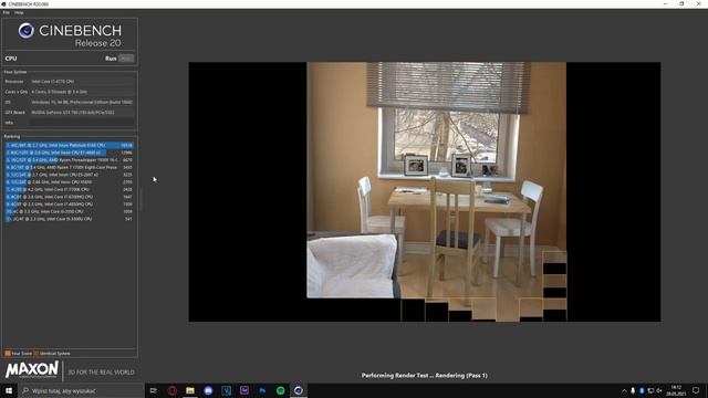 Cinebench R20 Intel Core i7-4770 3.40 GHz смотреть онлайн
