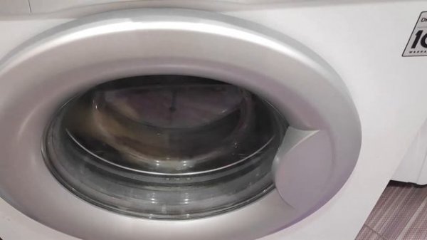 Включение режима Отжим на стиральной машине LG