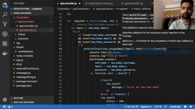 Check Email verification in register api , check is email existed in database or not using node js смотреть онлайн
