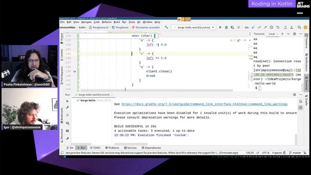 Koding in Kotlin: KorGE (part 15). MULTIPLAYER pong смотреть онлайн