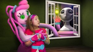 Sad story of the Man From the Window! Family Mommy long legs in danger!