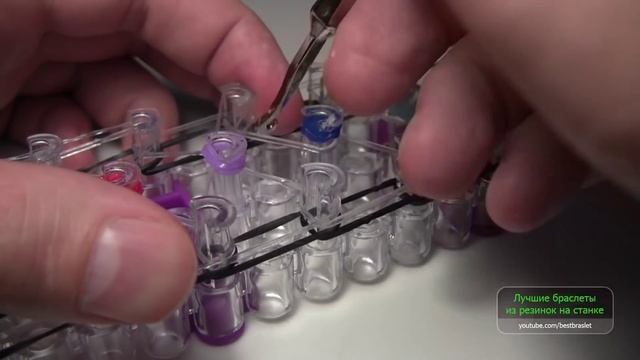 Браслет КОНФЕТТИ ■ ■■ ■ из резинок на станке ■ ■■ ■ Как плести из резинок Rainbow loom смотреть онлайн