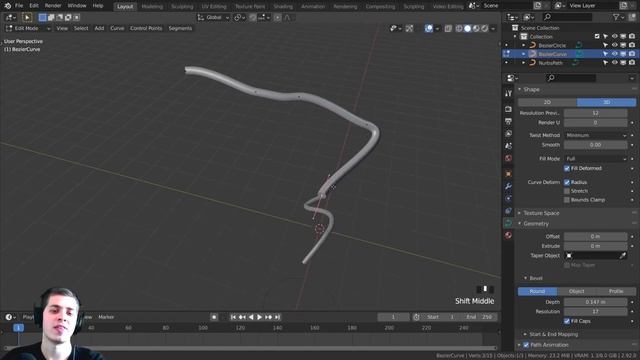 How to Use Curves in Blender (Tutorial) смотреть онлайн