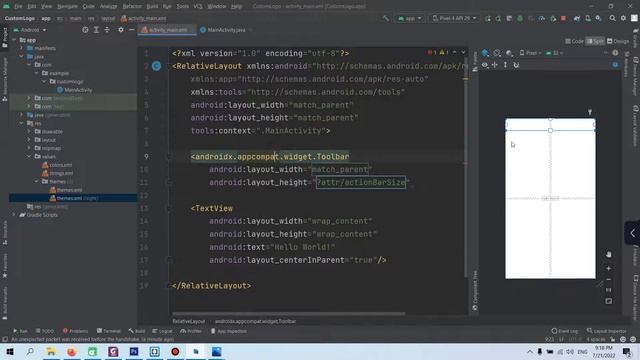 Custom Logo in Toolbar | Setting Logo on ActionBar in Android Studio | How to set Logo in Action Ba смотреть онлайн