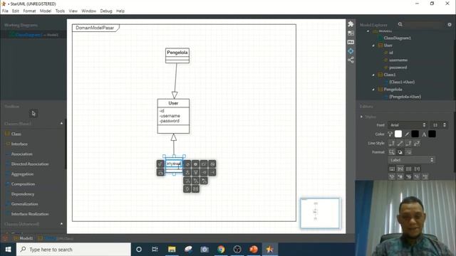 Tutorial Membuat Diagram UML : Domain Model dengan StarUML смотреть онлайн