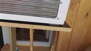 Оконный кондиционер BALLU  BWC-05 AC на лоджии в окне. Продан за 9 тыщ р.