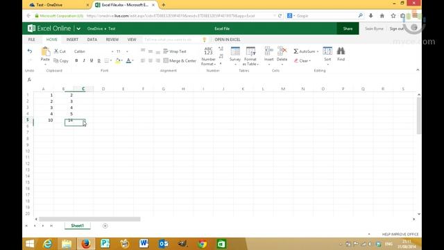 Excel file corruption bug when editing in Excel online in OneDrive смотреть онлайн