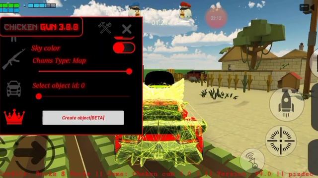 Chicken gun 3.0.03 читы/mod menu || spawn objects, chams, player position, spam chat, cartoon cat.. смотреть онлайн