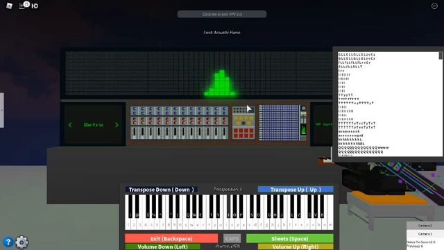 Friday Night Funkin' - Blammed on Roblox Piano! (Sheet in the description) смотреть онлайн