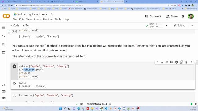 set introduction in python смотреть онлайн
