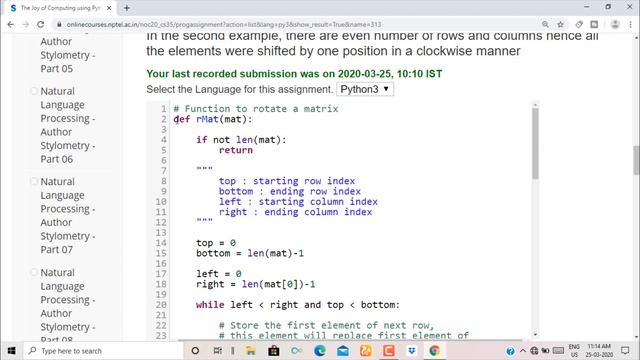The Joy of Computing Using Python ||Week-9|| Programming Assignment-3 Solution смотреть онлайн