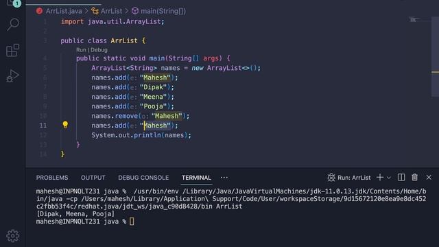 ArrayList in Java смотреть онлайн