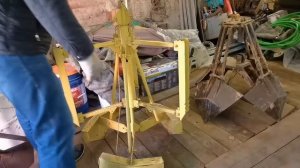 Обзор грейфера (ковша) для чистки и углубление колодца на плывуне. Первая часть видео.