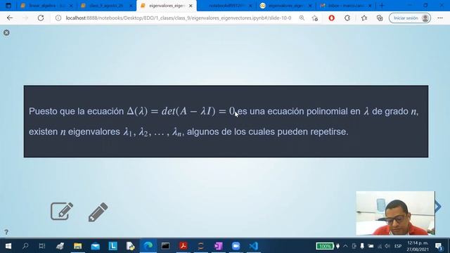 ¿Cómo calcular los eigenvalores y los eigenvectores con numpy? смотреть онлайн