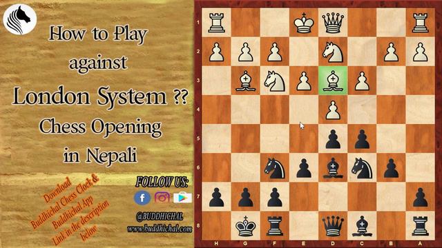 Chess Openings: How to play against London System? Chess opening in Nepali смотреть онлайн
