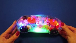 ПРОЗРАЧНАЯ МАШИНА СУЩЕСТВУЕТ ! Игрушка Concept Racing Car Toy. Музыкальная машина с шестеренками !