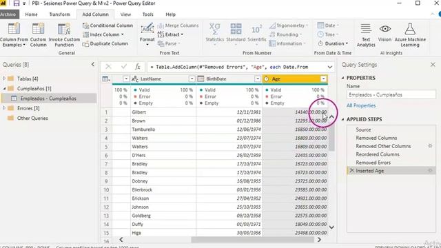 Serie Power Query & M - Capítulo XVI: ¿Cómo calcular la edad en Power BI? смотреть онлайн
