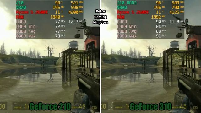 GeForce 210 Vs GeForce 310 (Both DDR3) Test In 11 Games (No FPS Drop - Capture Card)
