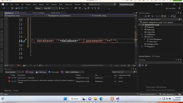 Show MySQL Database data in DataGridView on C# Windows Form .NET Framework | PhpMyAdmin смотреть онлайн
