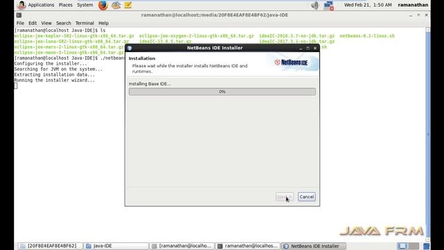 NetBeans 8.2 Installation in Oracle Linux 6.9 смотреть онлайн