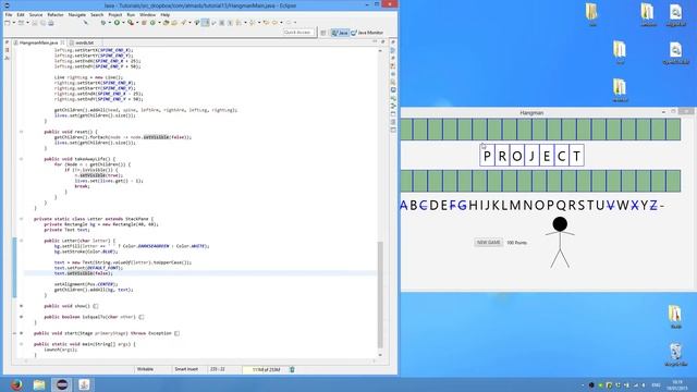 JavaFX Game: Hangman смотреть онлайн