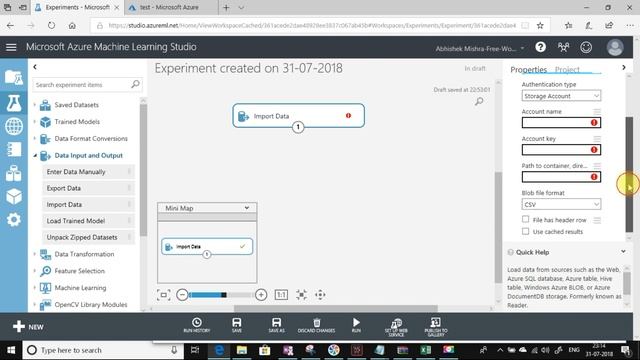 Import Data using Azure Machine Learning Studio смотреть онлайн
