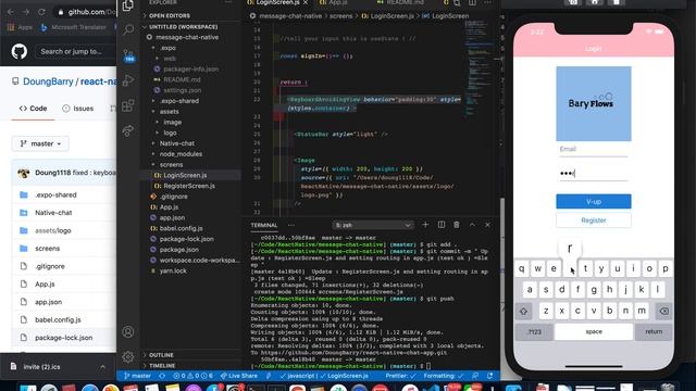 React Native - Chat Message app. - Part 2 смотреть онлайн