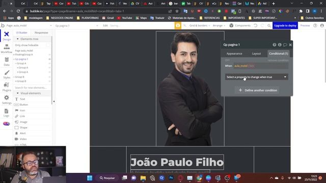 BUBBLE - CV CARD - Portfólio - NO-CODE - UI Design - Layout - Template - Parte 6 - Passo a passo смотреть онлайн