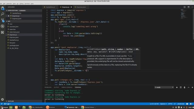 UnderStanding of Post Method in Express js смотреть онлайн