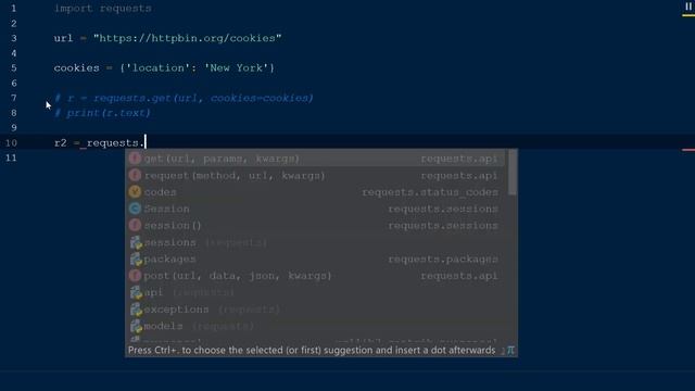 Python Requests | Cookies смотреть онлайн