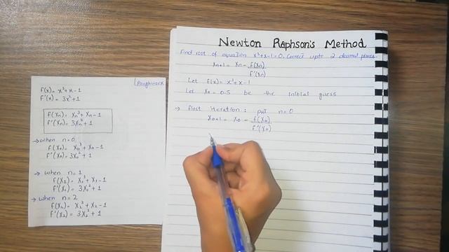 Newton Raphson Solved Example - Numerical Analysis смотреть онлайн