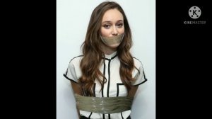 Связанные веревкой девушки