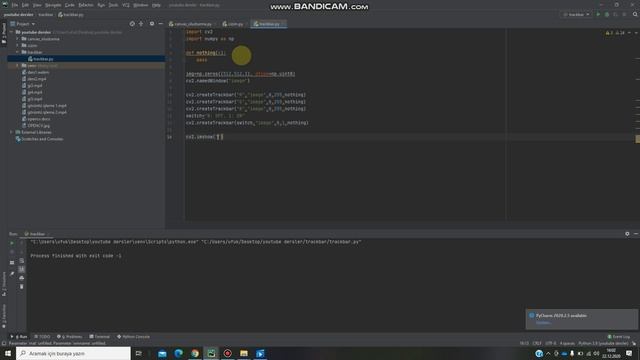 OpenCv ile Trackbar oluşturma смотреть онлайн