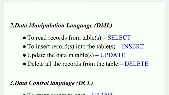 DBMS language / Types of DBMS Languages смотреть онлайн