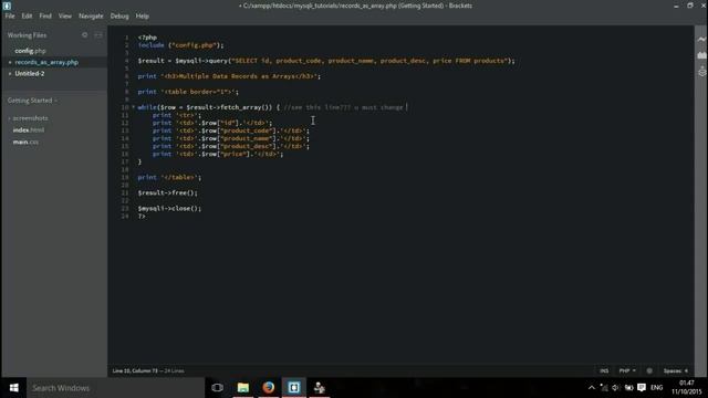 [MySQLi] MYSQLI Tutorial : Showing Records as Associative Array смотреть онлайн