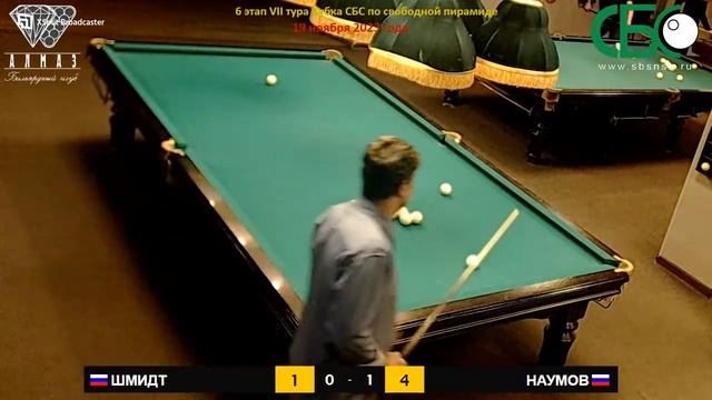 Наумов-Шмидт.6 этап VII тура Кубка СБС 2023 года по свободной пирамиде