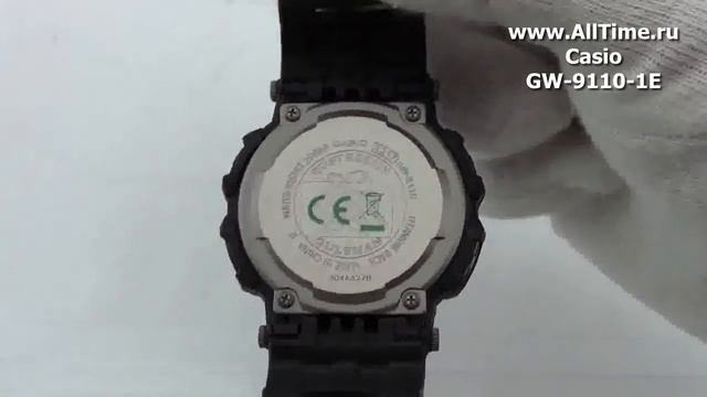 Обзор. Мужские японские наручные часы Casio G-SHOCK GW-9110-1E смотреть онлайн