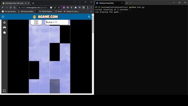 Piano Tiles Game Automation Python Bot смотреть онлайн