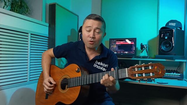 НАД РЕКОЮ AKYLBEK YESMOLDIN BEKARTI #голос #voice #нагитаре