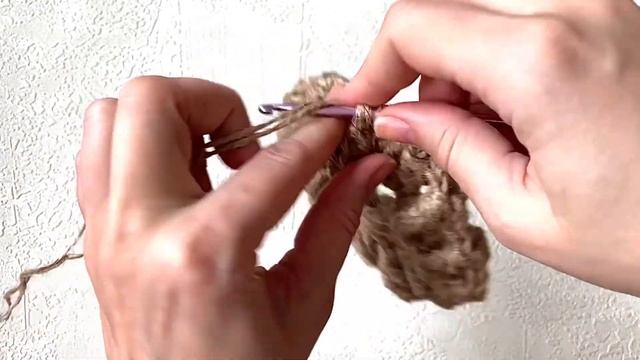 Бесплатный МК ковер из джута Улита 4 ряд. Free master class carpet made of jute Julitta 4 row смотреть онлайн