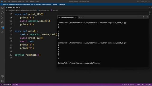 asyncio task - Part 2 | Python смотреть онлайн