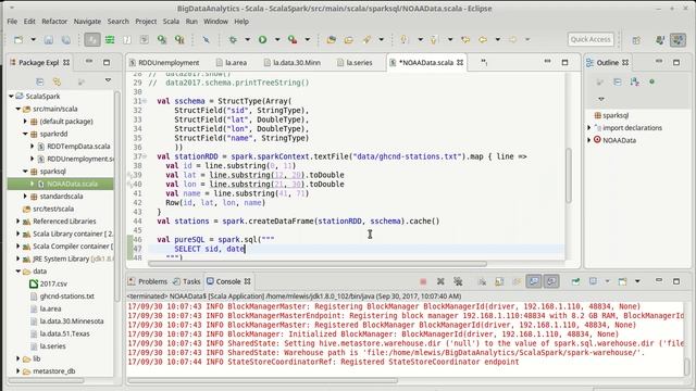Spark SQL with SQL Part 1 (using Scala) смотреть онлайн