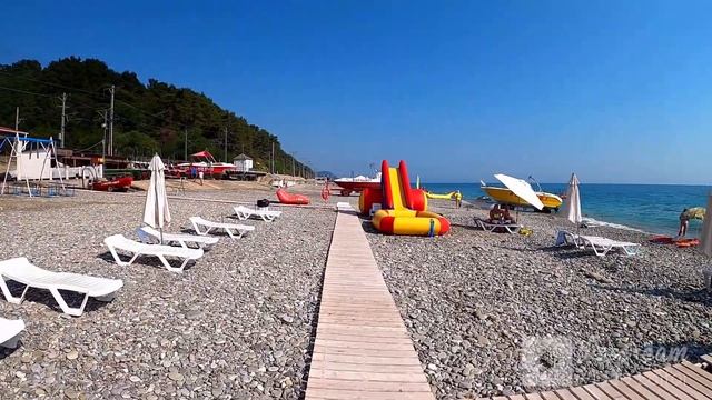 ?ЛАЗАРЕВСКОЕ СОЧИ.п.Солоники ул.Тихорецкая , пляж. Обстановка в поселке! смотреть онлайн