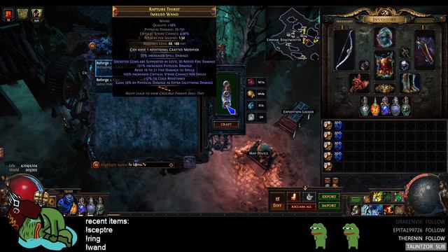 Crafting an 11-Link Wand for Squire Blade Vortex FROM SCRATCH [Path of Exile 3.21 Crucible] смотреть онлайн