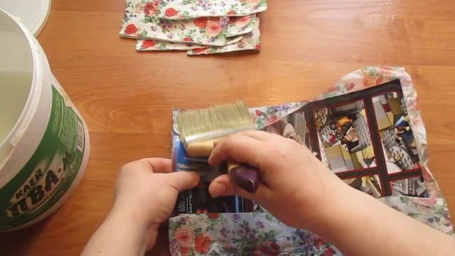 Плетение короба из газетных трубочек: урок 2. Изготовление донышка из картона. смотреть онлайн