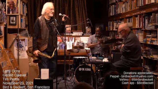 Larry Ochs with Gerald Cleaver and Tim Perkis смотреть онлайн