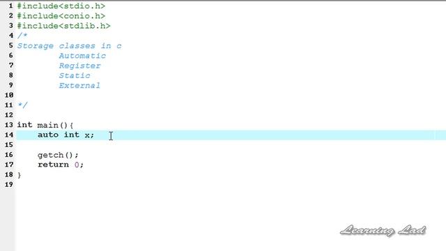 72 C Programming Language Video Tutorials for Beginners Automatic Storage Classes смотреть онлайн