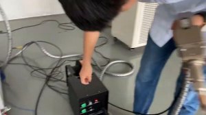 Как настроить механизм подачи проволоки для портативного лазерного сварочного аппарата 1 кВт