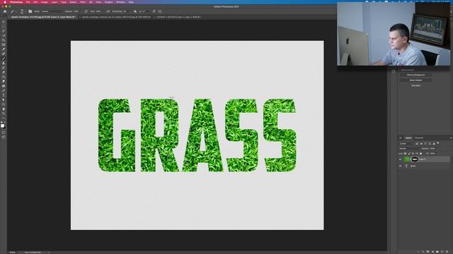 How to create Grass Text Effect - Photoshop Tutorial смотреть онлайн