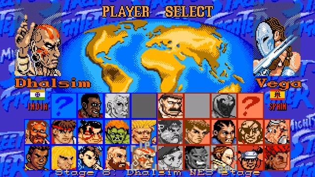[MUGEN GAME] Mighty Street Fighter (SF2 NES Update) By Caddie & Team SF2 Nes - RELEASE + Showcase